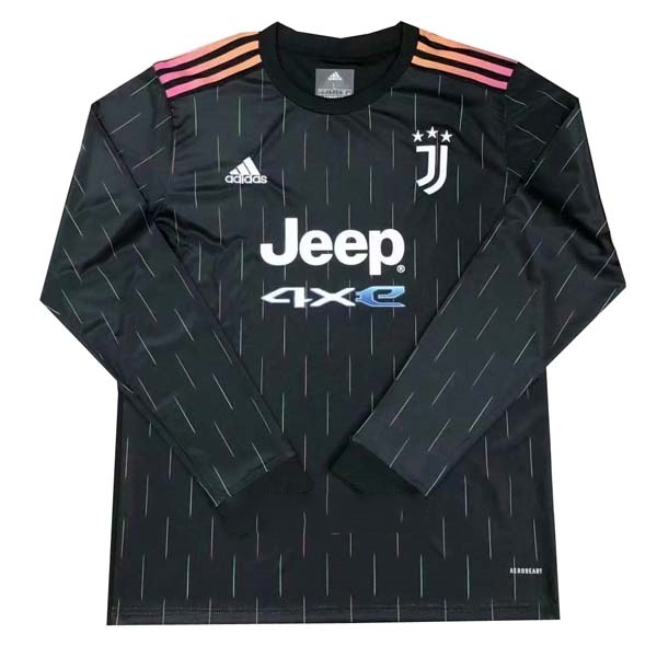 Tailandia Camiseta Juventus Segunda Equipación ML 2021/2022 Negro